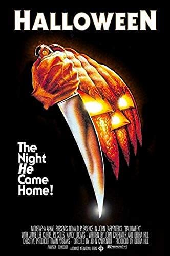 BuyartForless John Carpenters Halloween 36X24 Klasični horor filmski sitnički plakat Pritisnicu Noć kad se vratio kući!