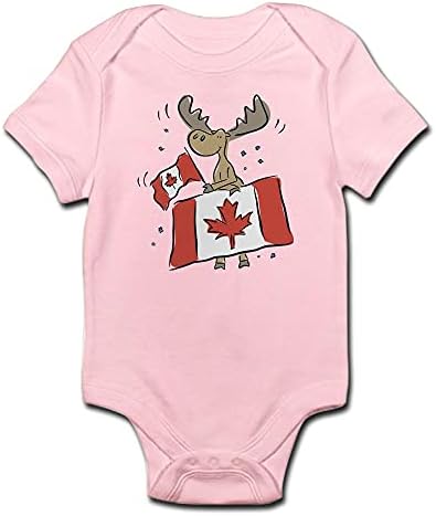 Cafepress Canada Day Moose dojenčad za tijelo za tijelo