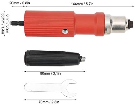 YWBL-WH ELEKTRIČNI ADAPTER ZIVET PUN Tvrdi metal s ručicom + ključ za električni bušilica za zakovicama za zakovce za umetanje alata