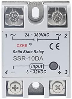 TINTAG SOLID STATE RELEY SSR 10DA 25DA 40DA DC Upravljački AC bijela ljuska jednofaza bez plastičnog poklopca 3-32V ulaz DC 24-380V