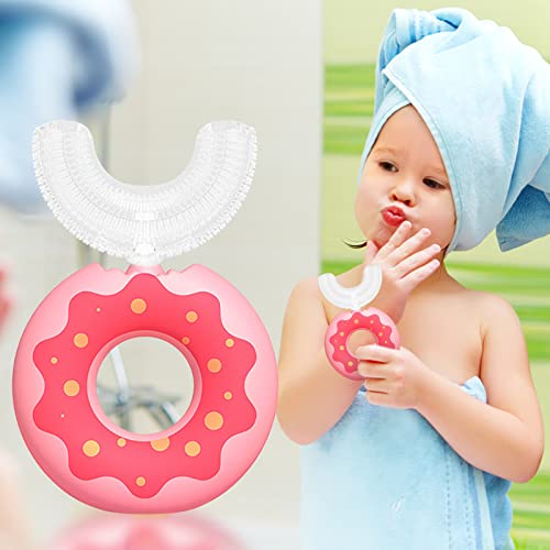 Dječje četkice za zube U obliku slatke krafne 360 inča za oralno čišćenje izbjeljujuća četkica za zube za djecu u dobi od 2 do 12 godina