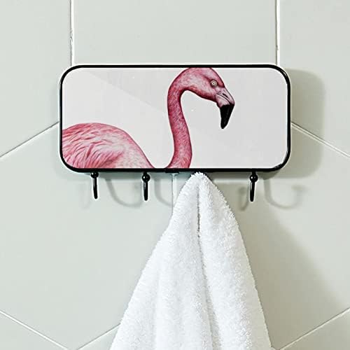 Ljepljive kuke od nehrđajućeg čelika ručni kaput zidne kuke zaglavljene u kupaonici ili kuhinjskoj flamingo egzotičnoj ptici