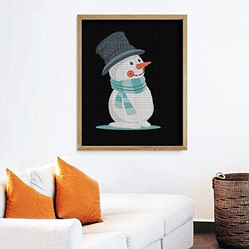 Slatka snjegovića dijamantna slika Art Pictures Diy Full Drill Accessories Odrasli poklon za kućni zid dekor 16 x20