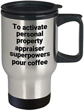 Procjena osobne imovine Putnička šalica - Smiješna sarkastična novonastala od nehrđajućeg čelika, ideja za poklon za kavu za kavu