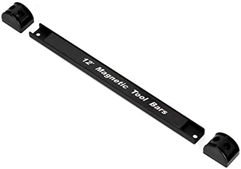 Držač magnetskog alata 12 -inčni 4 pakiranje teških magnetskih traka Strip Strip Staknuti zidni nosač crni