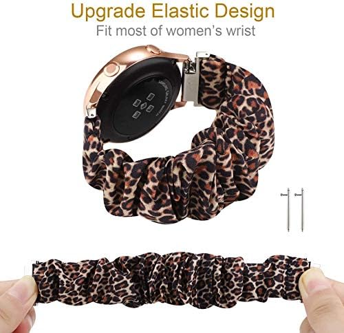 Prikladno za Samsung Galaxy Watch Active 2 40 mm/ 44 mm trake Žene Muškarci, ženstveni elastični rastezljivi tkanina Zamjena traka