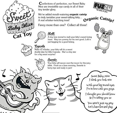 Set od 3 interaktivne igračke za kućne mačke, slatke mišje mrvice, pokloni za vlasnike mačaka, visokokvalitetna certificirana organska