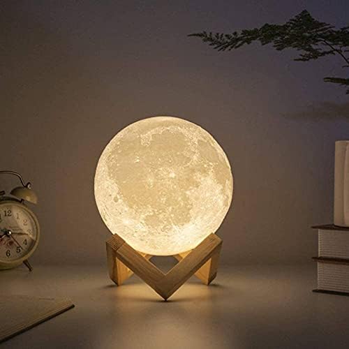 L e d noćna lagana mjesečeva lampica8 c m/12 cm 3D print kreativna zvjezdana baterija napajana sa stolom gentliling home decorion djeca