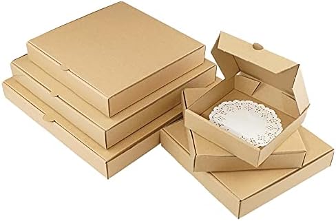 9914 10pcs Kraft kutija za pizzu 3-slojna valovita poklon kutija foto album kvadratna kutija za pakiranje pokloni