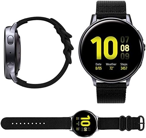 YoFuntle kompatibilan za Samsung Galaxy Watch 4 40 mm 44 mm/sat 4 klasični 42 mm 46 mm pojas, muškarci tkani najlon zamjenski remen