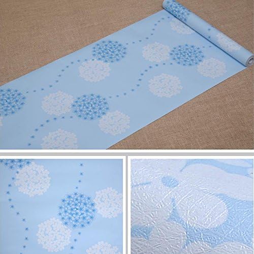 Yifely lako instalirajte plavi hortenzivni namještaj zaštitite papire ukrasne police za police ljepljive podloge 45x600cm