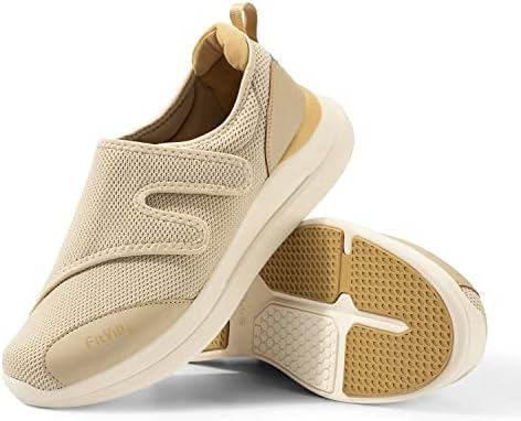 Fitville ženske dijabetične cipele Extra široke ortopedske cipele za hodanje s podesivim terapijskim terapijskim cipelama za natečene