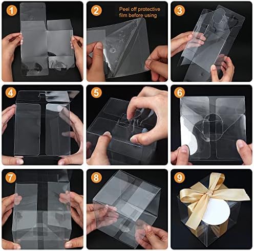 5 do 5 do 5 do 5 inča prozirne poklon kutije 35 kom prozirne kutije za usluge od PET materijala prozirne kutije za kolače plastične