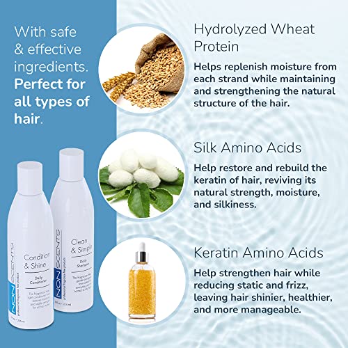 Set šampona i regeneratora bez mirisa-hidratantni šampon za suhu kosu-organski šampon i regenerator za kovrčavu kosu-Hidratantni Šampon