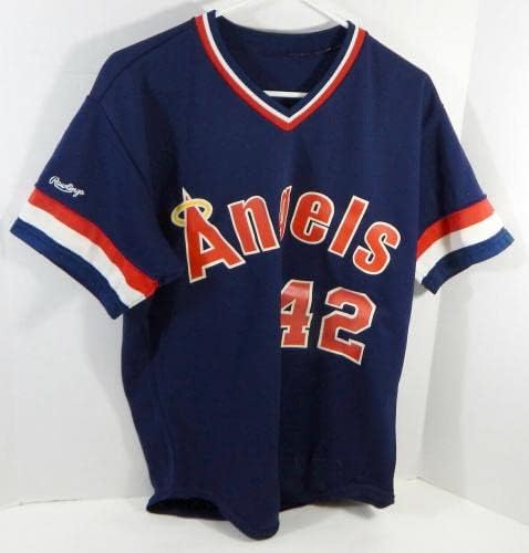 1987. Kalifornijski anđeli 42 Igra korištena mornarskog dresa vježbanja 44 dp22324 - igra korištena MLB dresova