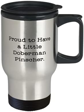 Ponovna šalica za putničke pseće pseće putnice, ponosna što je, ponosno, za prijatelje, prisutna od prijatelja, šalica za kavu za Doberman