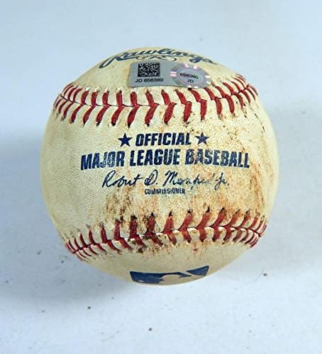 2019 Cincinnati Reds Pitt Pirates Game Upotrijebljeni bejzbol Kevin Newman Single 7 - Igra korištena bejzbols