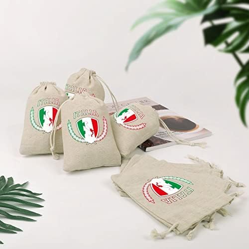 Simboli zastave Italije vrećice za pohranu na vezicama poklon vrećice za slatkiše za višekratnu upotrebu sklopive i kompaktne višenamjenske