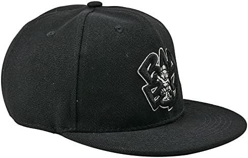 Bejzbolska kapa s vezenim logotipom, podesiva Crna