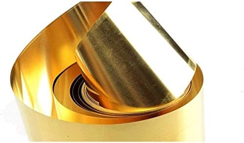 962 tanka metalna ploča od mesinga bakreni lim za obradu metala, debljina: 0,3 mm duljina: 2 m, širina: 40 mm mesingana ploča