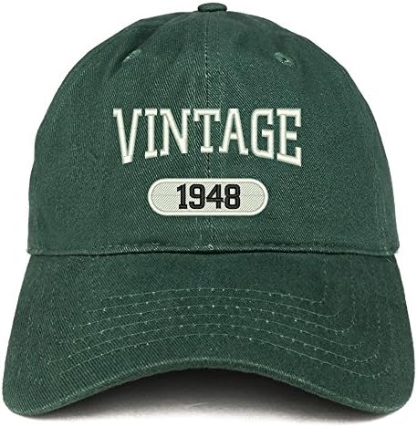 Modna trgovina Vintage 1948. vezena 75. rođendanska pamučna kapa labavog kroja