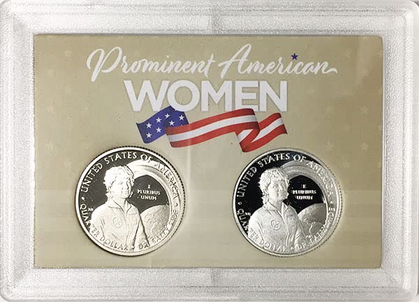 2022 s odjevena i srebrni dokaz American Women Quarter Dr. Sally Ride Choice Choice Unculided US MINT 2 COIN SET U SNAP CASE