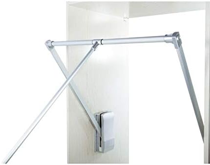 Padajuća vješalica za ormar, Podesivi aluminijski stalak za odlaganje ormara, stalak za odlaganje s dizalom ormara, učinkovito štedi