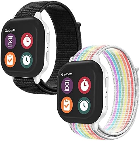 Owkey 2 Pack Kids Zamjenski najlonski bendovi kompatibilni s Gizmo Watch 3 2 1/ Gabb Watch 2 1/ Syncup Kids Watch, Hook & Loop Design