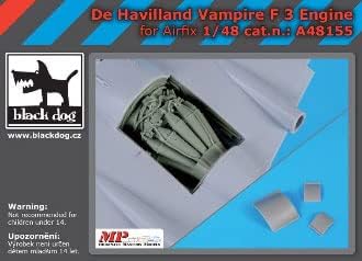 Blackdog 1/48 de Haviland Vampire F3 Motor Plastic Model Dijelovi HAUA48155