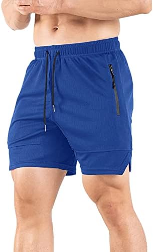 Muški elastični struk kratke kratke hlače muške sportske fitnes i trčanje laganih kratkih kratkih hlača muškaraca 5 inča