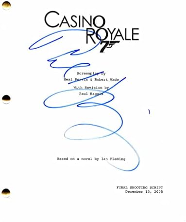 Paul Haggis potpisao je autogram James Bond 007 Casino Royale cjeloviti filmski scenarij - glumi Daniel Craig - Crash Oscar pobjednički