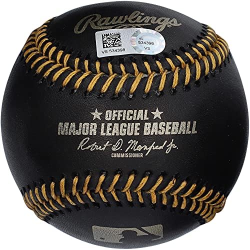 J. D. Martinez Los Angeles Dodgers Autografirani bejzbol s crnom kožom - Autografirani bejzbols