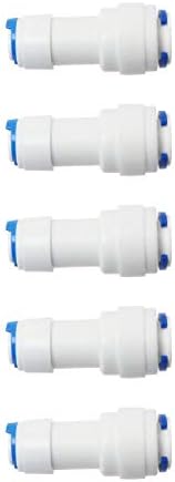 5pcs 1/4 inča do 3/8 inča brzi izravni priključak cijevi za vodu Priključni priključak za vodoopskrbne sustave filteri za čišćenje