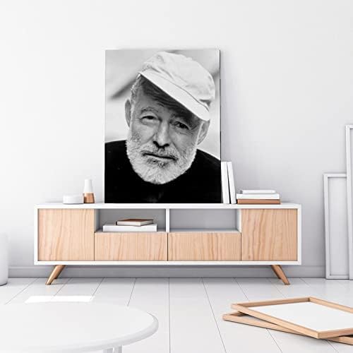 Umjetnička figura plakat Ernest Miller Hemingway zidni dekor platno slikanje _1 platno slikanje plakate i otisci zidne umjetničke slike