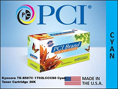 Premium Compatibibles Inc. PCI kompatibilni kompatibilni toner za zamjena za Kyocera TK8507C 1T02LCCCS0 CYAN TONER TONERDES 20K prinos