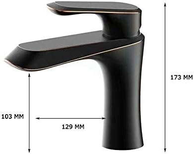 Mikser Tap Europska kreativna sve bakrene crne četkane slavine za bazen vruća i hladna kupaonica kupaonice slavina za pranje peraja
