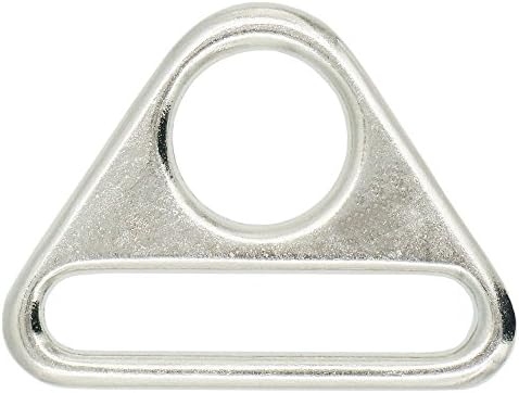 Bluemoona 20 PCS - 1,5 38 mm trokutni prsten za podešavanje metala s trakom s okretnim kopčom d dee kopča