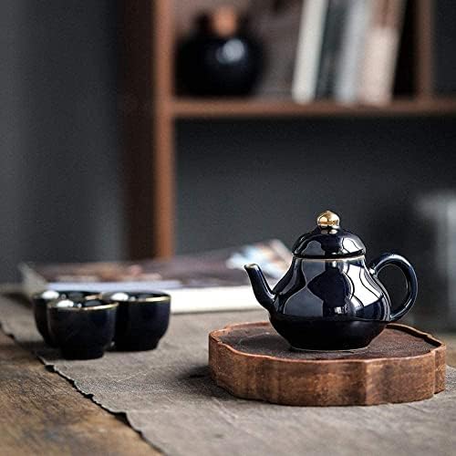 Teapot Keramički čajnik Plavi čaj od čajnog čajnog čaj