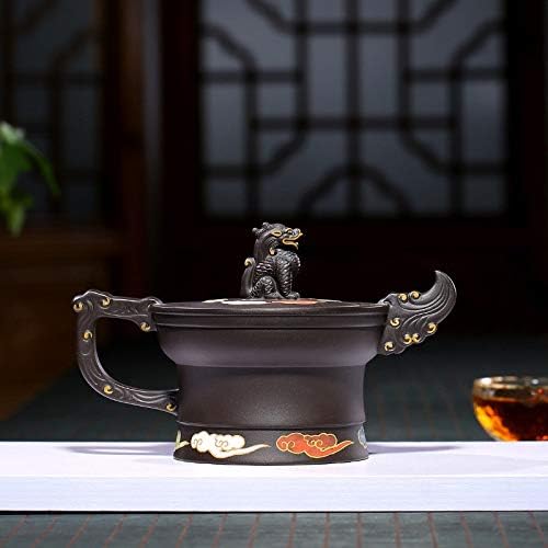 UXZDX čaj lonac ljubičasta glina filtrirani čajnici sirova ruda crno blato butik čaj set ručno izrađene ljepotice čajnik prilagođeni
