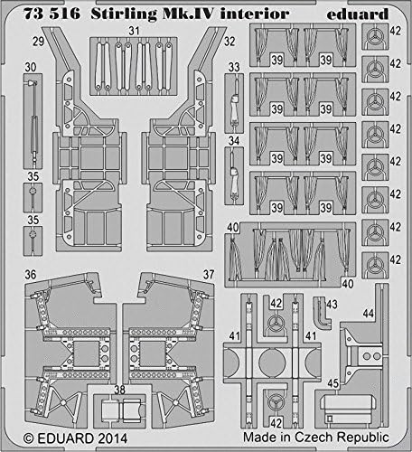 EDU73516 1:72 Eduard Color PE - Stirling MK.IV set detalja o unutrašnjosti [Model Kit Accessories]