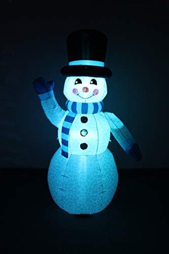 6 stopa visok božićni snjegović na napuhavanje višestrukih svjetiljki LED Svjetla Dekor vanjski zatvoreni odmor ukrasi, razneseni osvijetljeni