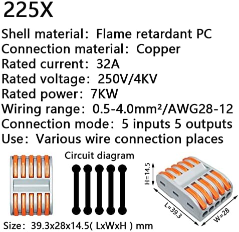 Žičani konektor 222 9212 univerzalni kompaktni žičani priključak Rasvjeta Priključni priključni blok Mini brzi kabelski konektor