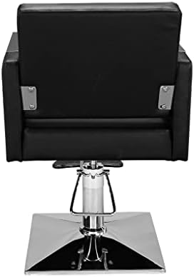 Llly Square Barber stolica kozmetička oprema Pvc kože crno jednostavno sastavljanje čistog 74x60x90/105cm