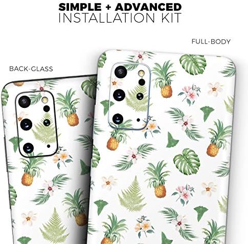 Dizajn Skinz Tropski ananas i cvjetni uzorak zaštitni vinilni naljepnica omota kože Kompatibilno sa Samsung Galaxy S20