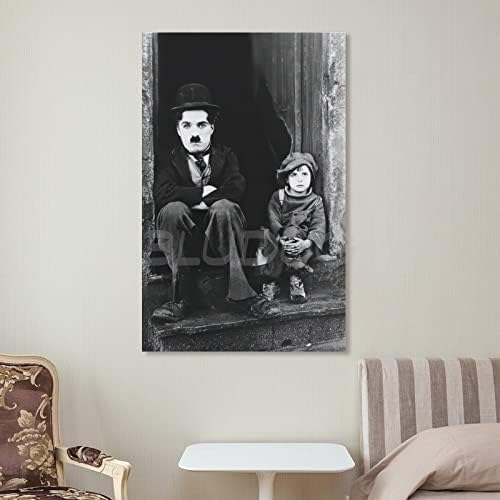 Bludug Charles Chaplin i Jackie Coogan plakat platna Slikanje plakata i otisaka zidne umjetničke slike za dekor spavaće sobe u dnevnoj
