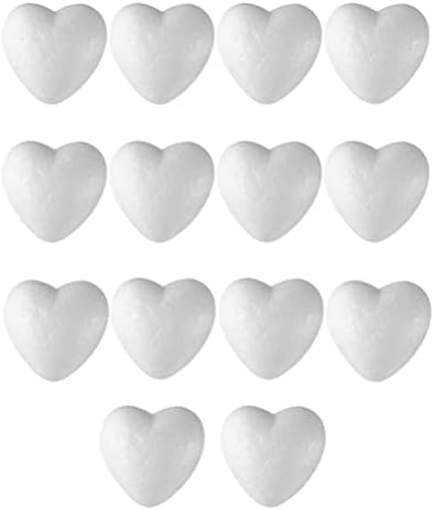 Valentinovo zanatska pjena srca: 14pcs 10 cm Modeliranje bijelog srca Modeliranje polistirenskog stirofoama pjena za DIY zanatske cvijeće
