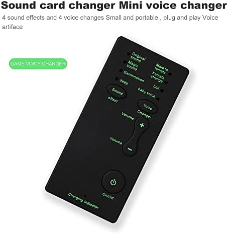 Mini zvučna kartica prijenosni stroj za zvučne efekte uređaj za promjenu glasa audio kartica za live streaming online chat i pjevanje