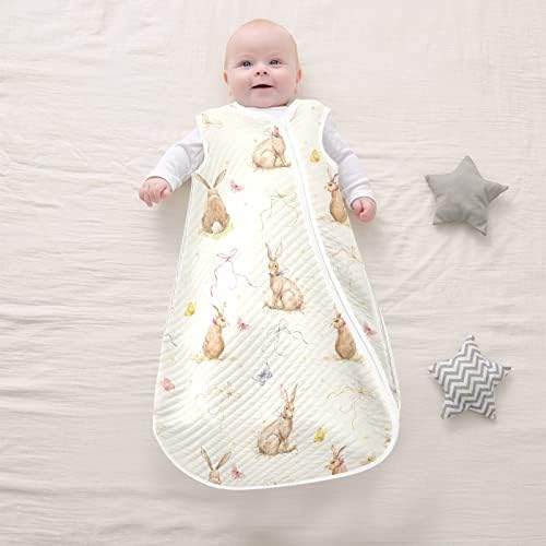 Vvfelixl Neutralni zečevi vreća za spavanje bebe, dječja pokrivačica, mališana za spavanje, odijelo za spavanje za novorođenčad novorođenčadi