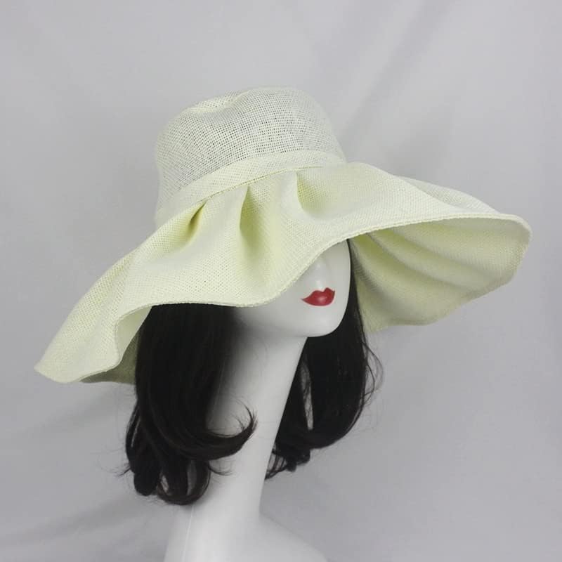 Zsedp Summe Sunhade Bow Sun Hat Women Hat Seaside Beach Hat Fisherman Hat šešir