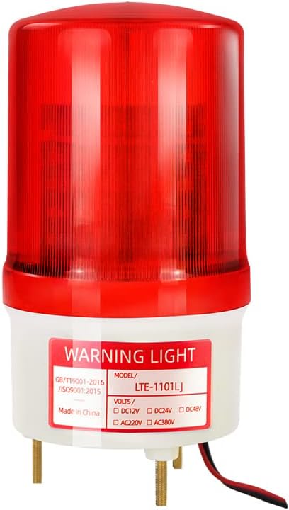 Rotirajuće upozorenje strobo svjetlo, industrijska svjetiljka trepereća svjetla s 90db zujanjem hitne sigurnosne alarm sirene za tvornice,